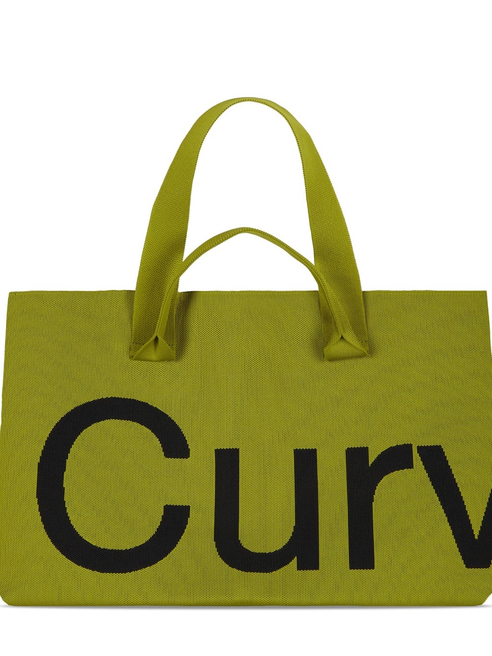 Curv Olive Green Canvas Tote Bag